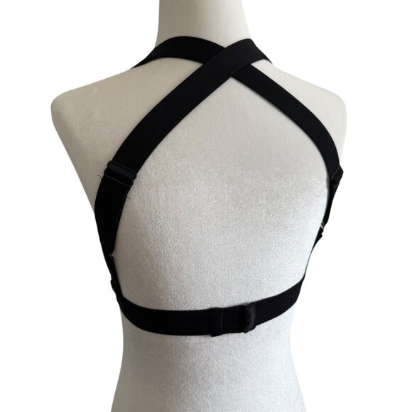 MICHI BRA BLACK M FELINE SPORTS BRA CUTOUT SEXY - Picture 11 of 12